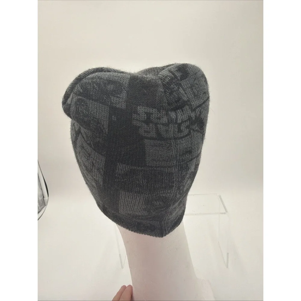 Star Wars Graphic Black Grey Beanie Hat Skull Cap Logo Patch Embroidered‎